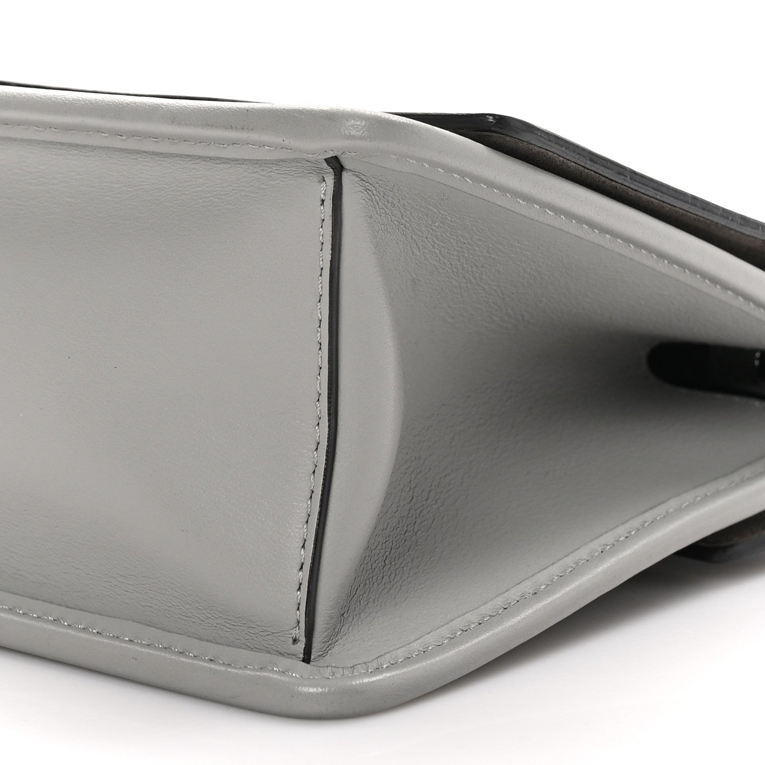 Fendi Vitello Century Opaco F is Fendi Small Kan I Shoulder Bag Grigio Perla 10 of 10
