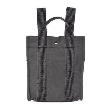 Hermes Canvas Herline Backpack Grey 1 of 9