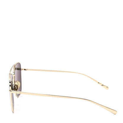 Chanel Metal Pilot Sunglasses 4256 Gold 3 of 6