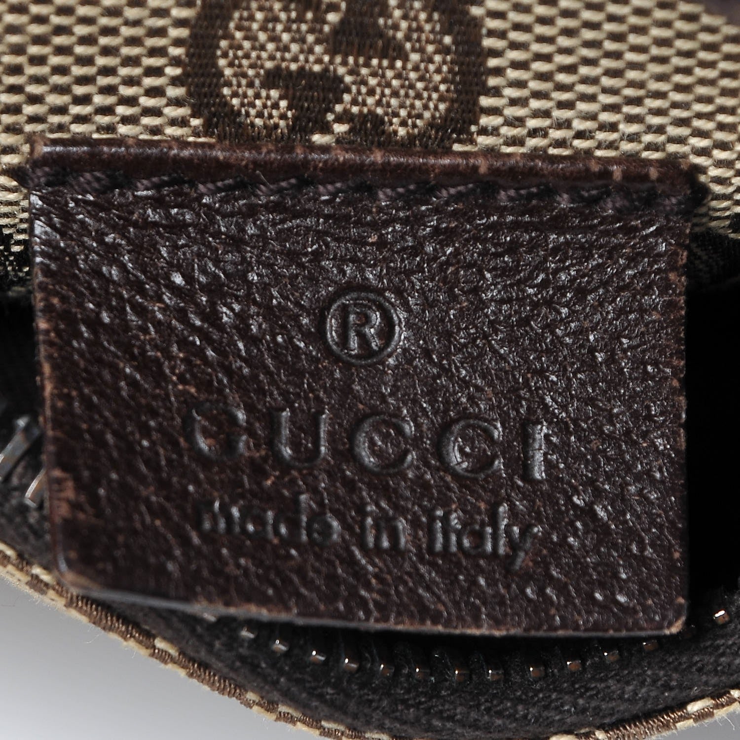 Gucci GG Monogram Double Pocket Belt Bag Dark Brown 7 of 8
