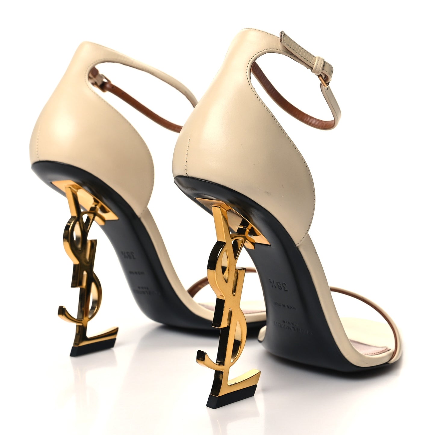 Patent Calfskin 110 Opyum Sandals 38.5 Real Beige