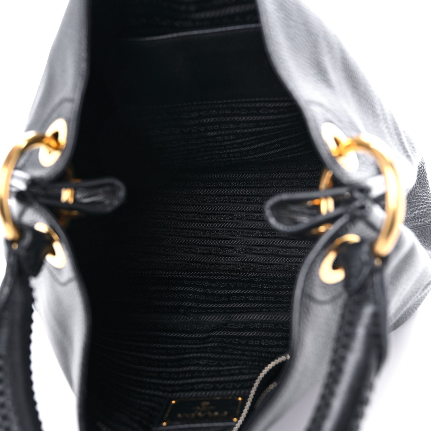 Prada Vitello Daino Hobo Black 4 of 10