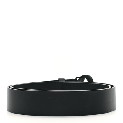 Gucci Selleria Calfskin Monochrome Interlocking G 37mm Belt 95 38 Black 2 of 4
