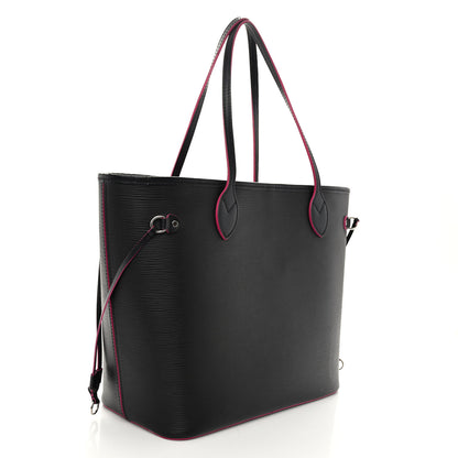 Louis Vuitton Epi Neverfull MM Black Hot Pink 4 of 12