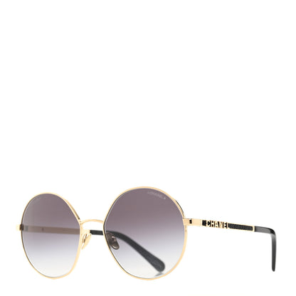 Chanel Round Sunglasses 4269 Black and Gold 1 of 6