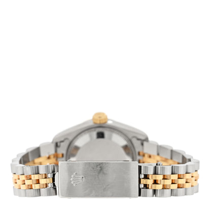Rolex Stainless Steel 18K Yellow Gold 26mm Oyster Perpetual Datejust Watch White Roman 69173 3 of 4