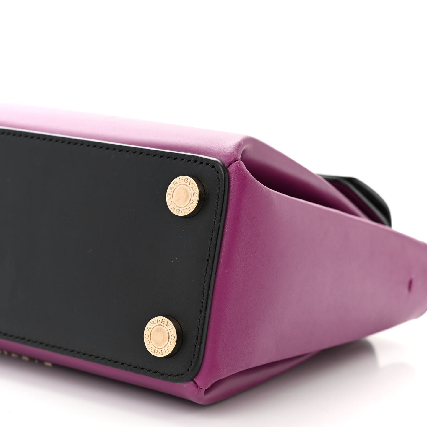 Calfskin Serpenti Viper Top Handle Bag Purple