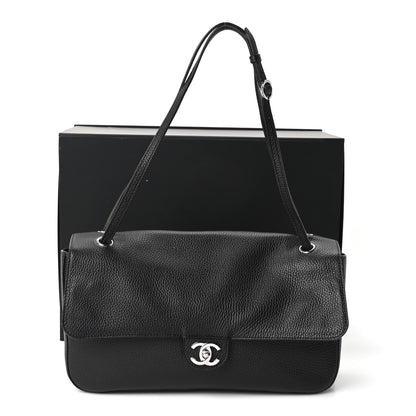 Chanel Grained Calfskin Small Souplissimo Maxi Flap Black 11 of 11