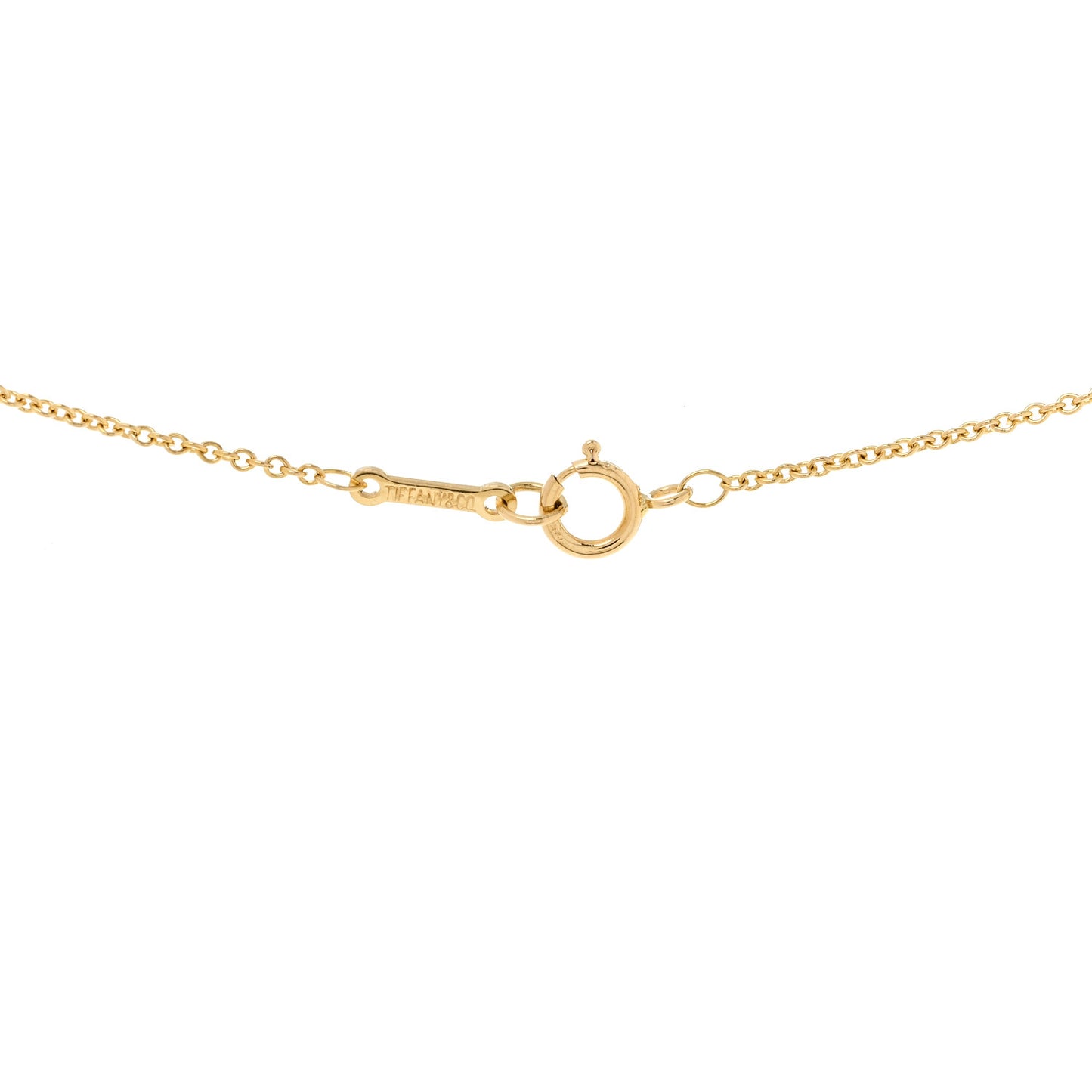 18K Yellow Gold Mini Paloma Picasso Loving Heart Pendant Necklace