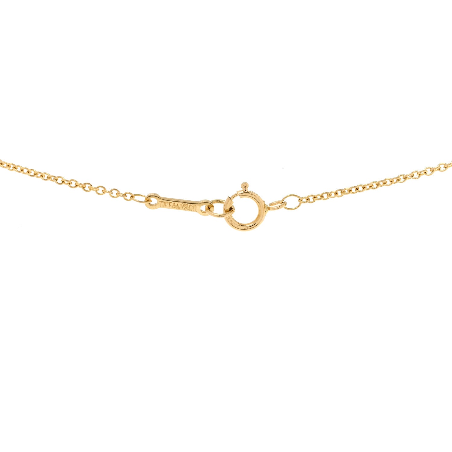 Tiffany 18K Yellow Gold Mini Paloma Picasso Loving Heart Pendant Necklace 4 of 5