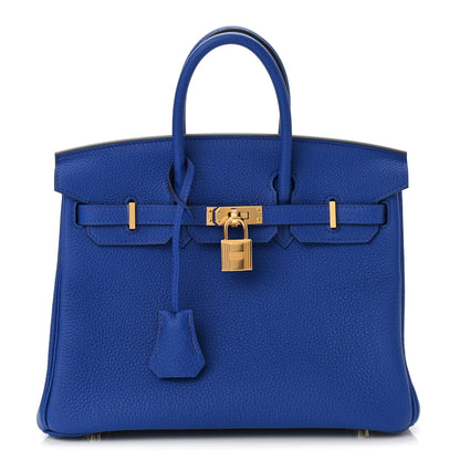 Hermes Togo Birkin 25 Bleu Royal 1 of 11