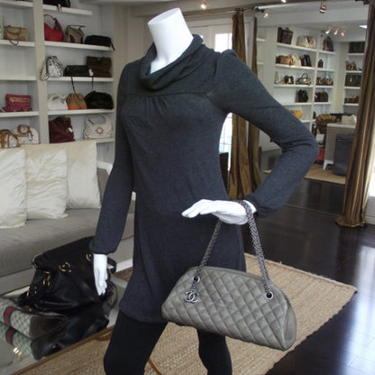 Chanel Lambskin Medium Just Mademoiselle Taupe 2 of 10