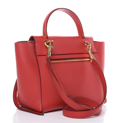 Celine Baby Grained Calfskin Micro Belt Bag Coquelicot 3 of 9