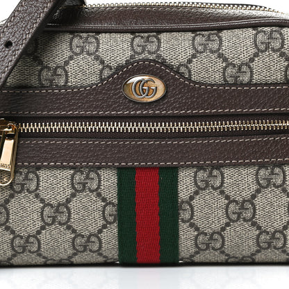Gucci GG Supreme Monogram Web Mini Ophidia Shoulder Bag Brown 8 of 13