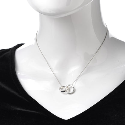 Tiffany Sterling Silver 1837 Interlocking Circles Pendant Necklace 2 of 6