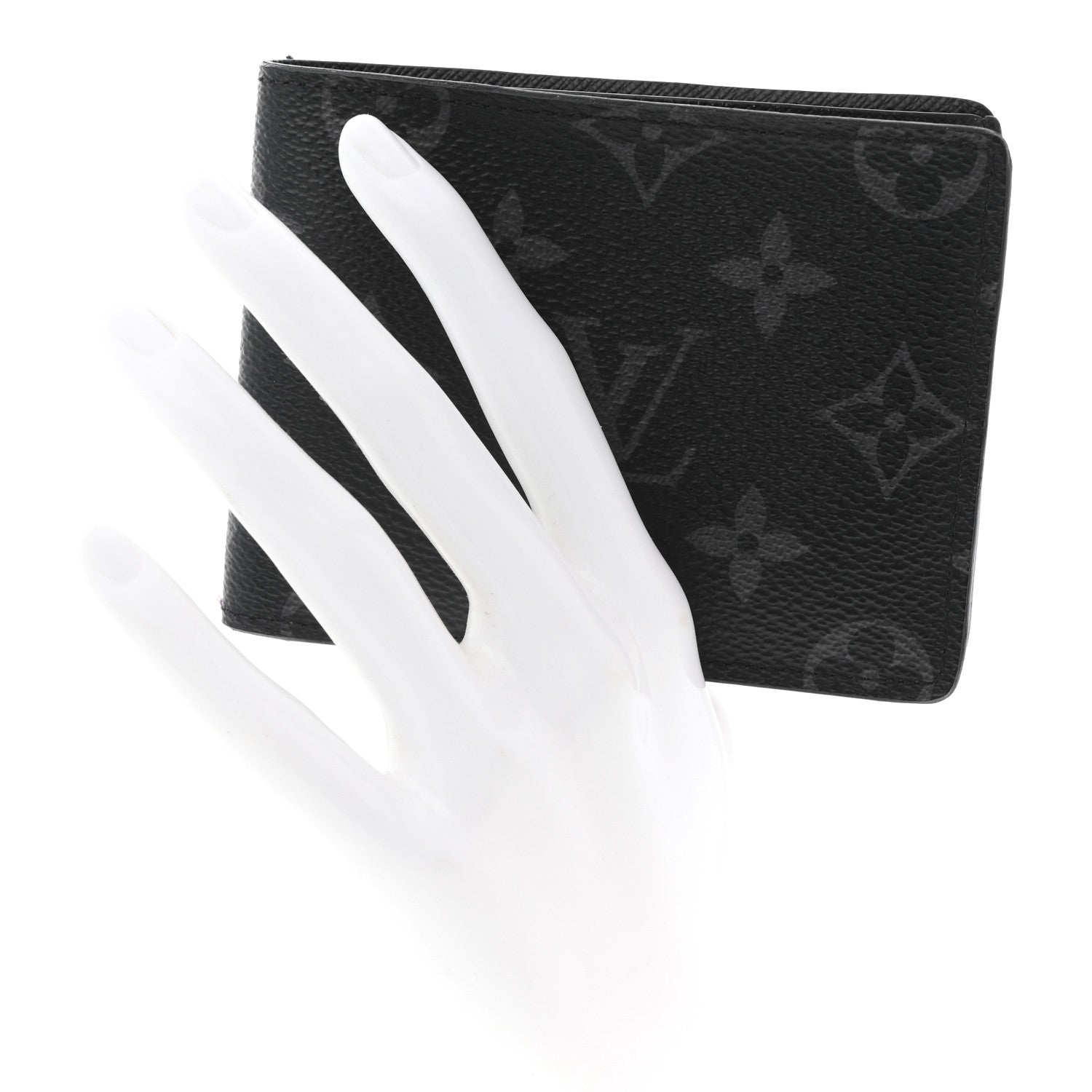 Louis Vuitton Monogram Eclipse Slender Wallet 2 of 7