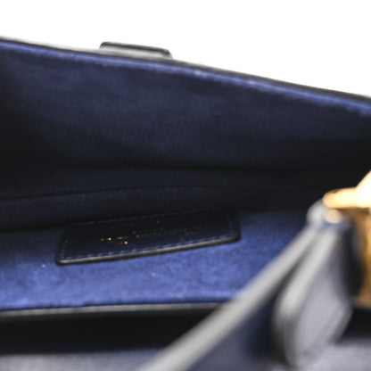 Christian Dior Calfskin Mini Saddle Bag Blue 5 of 9