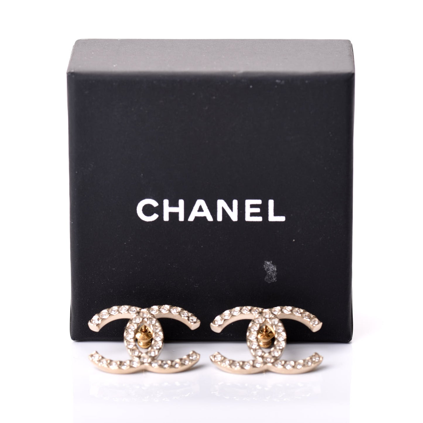 Baguette Crystal High Society CC Earrings Gold