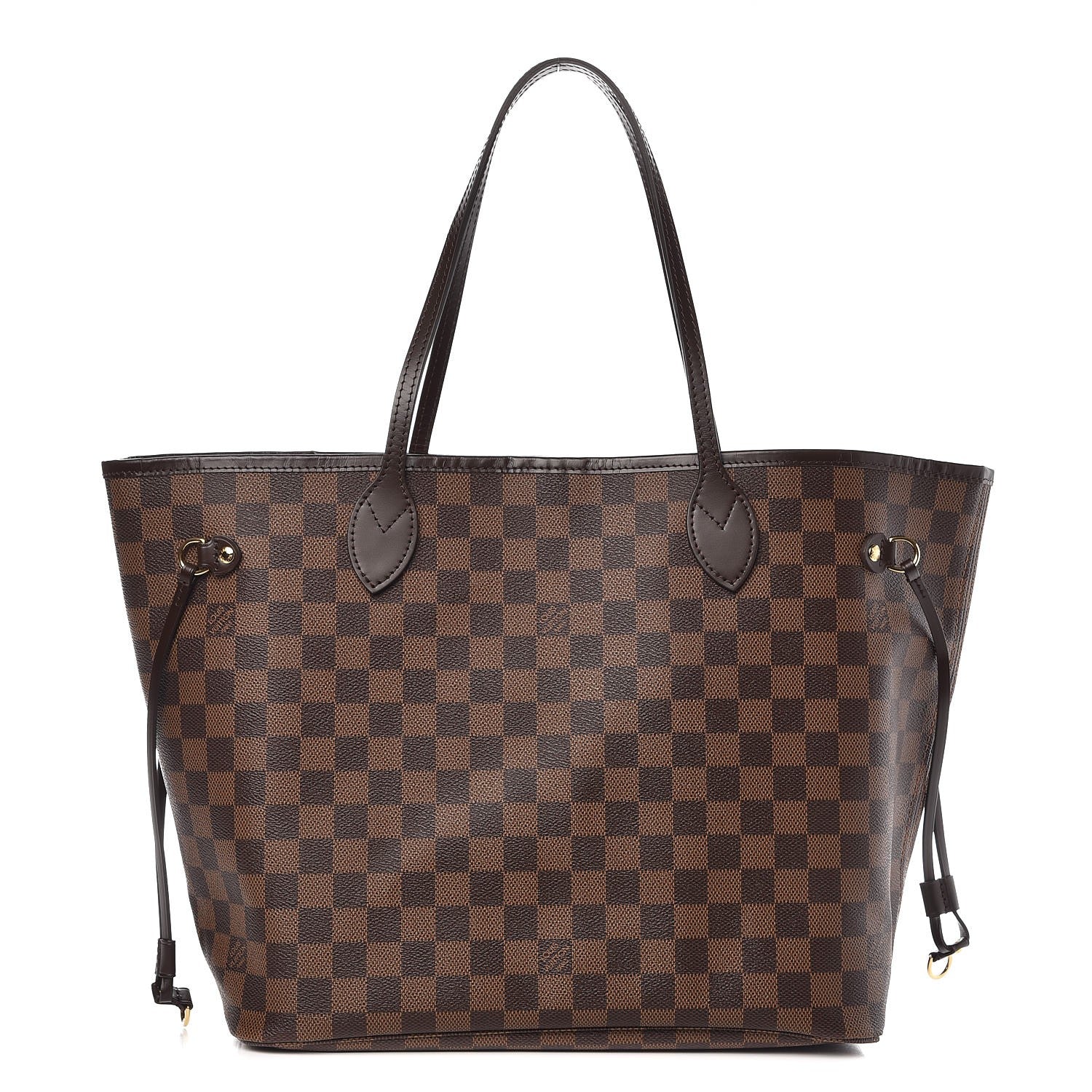 Louis Vuitton Damier Ebene Neo Neverfull MM Rose Ballerine 1 of 8