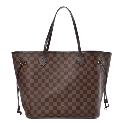 Louis Vuitton Damier Ebene Neo Neverfull MM Rose Ballerine 1 of 8