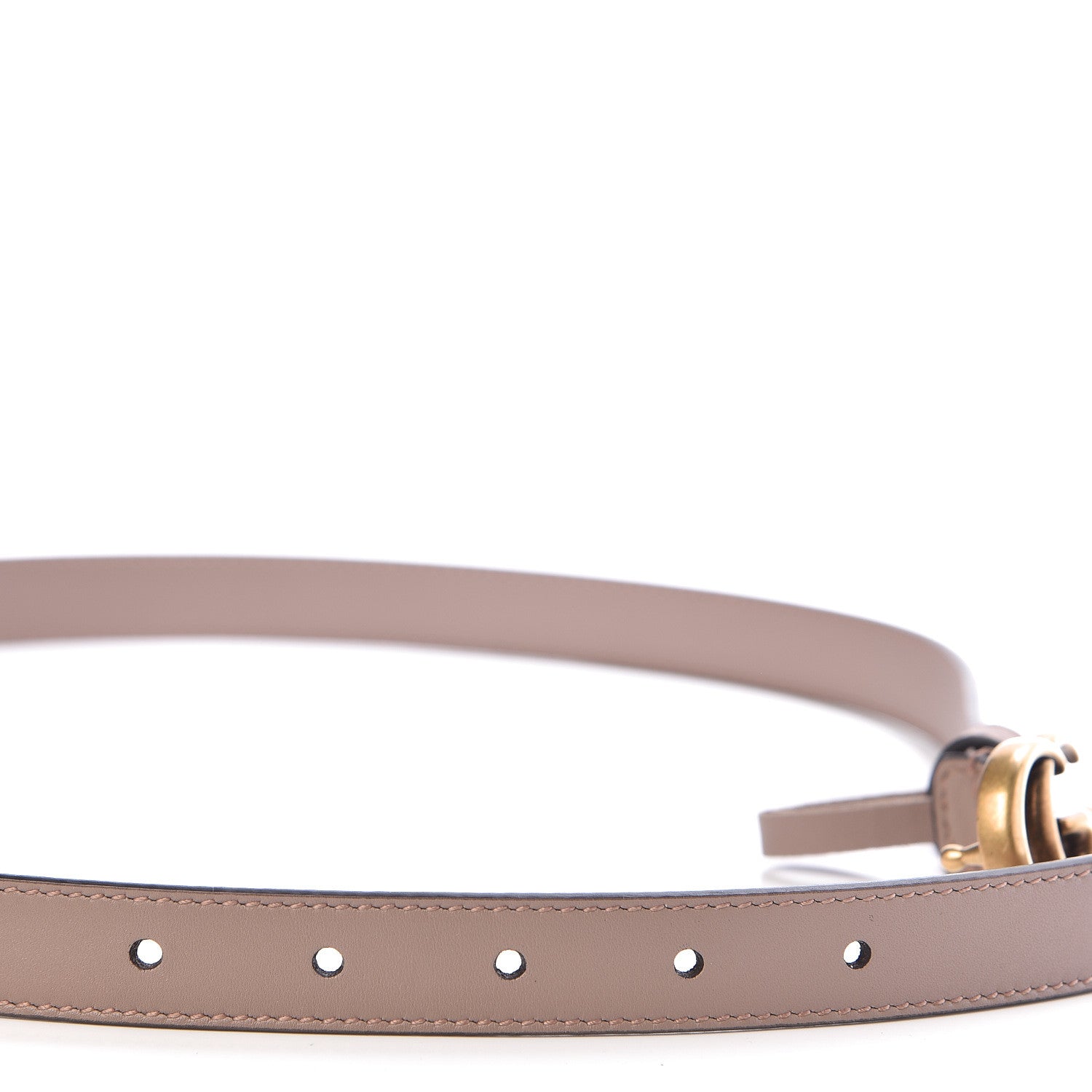 Gucci Calfskin Double G 20mm Belt 80 32 Porcelain Rose 6 of 7