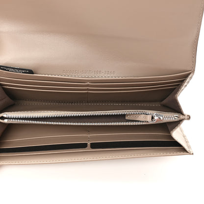 Fendi Vitello Liberty Century Lucido By The Way Continental Wallet Tortora 4 of 7