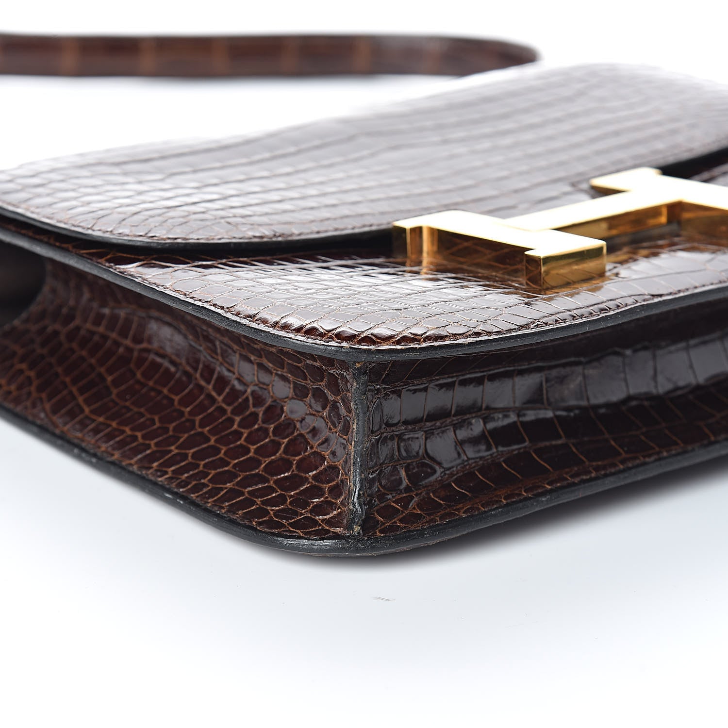 Hermes Shiny Porosus Crocodile Constance 23 Havane 7 of 18