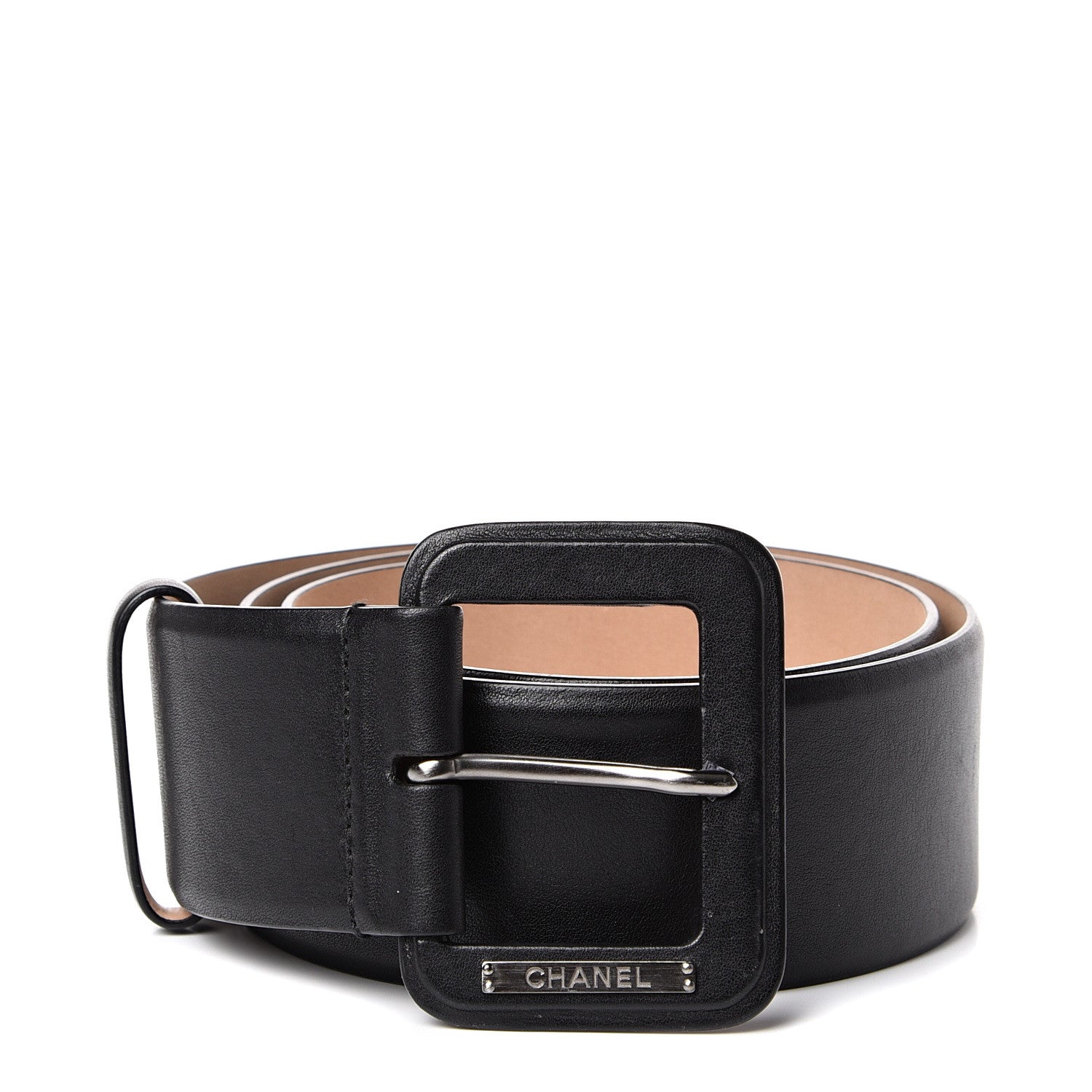 Chanel Calfskin Belt 85 34 Black 3 of 8