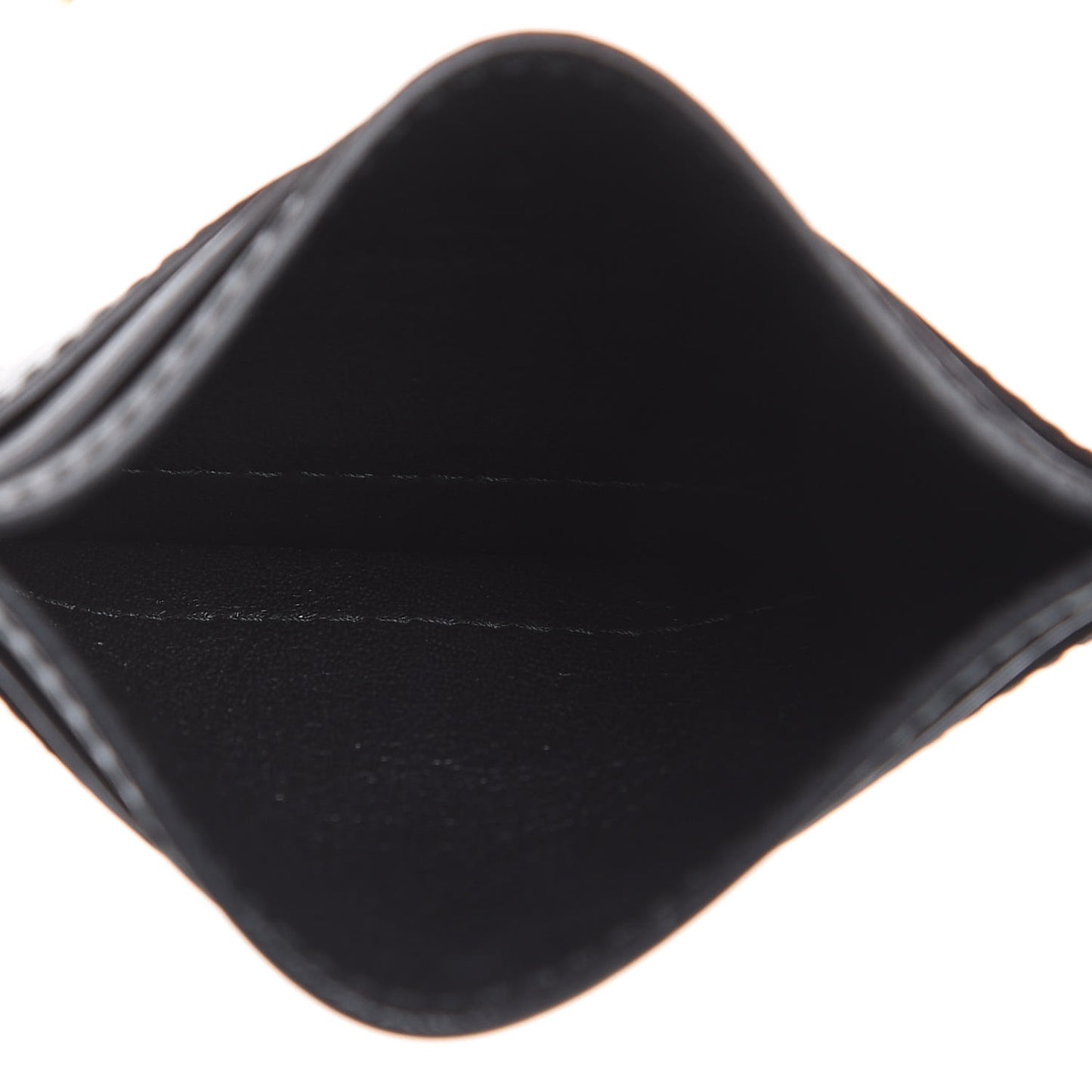 Calfskin Kingsnake Card Holder Black
