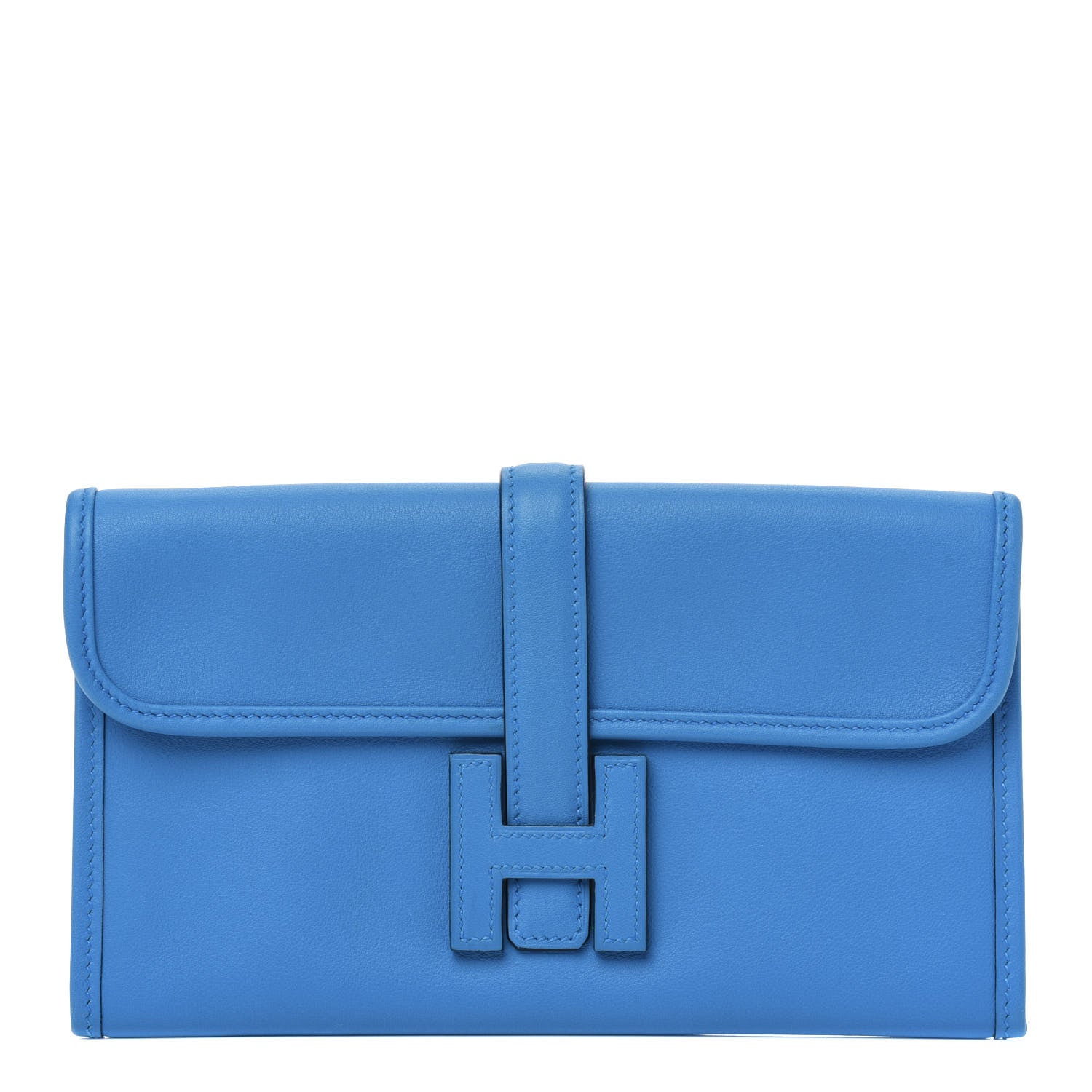 Hermes Swift Jige Duo Clutch Bleu Zanzibar 1 of 14