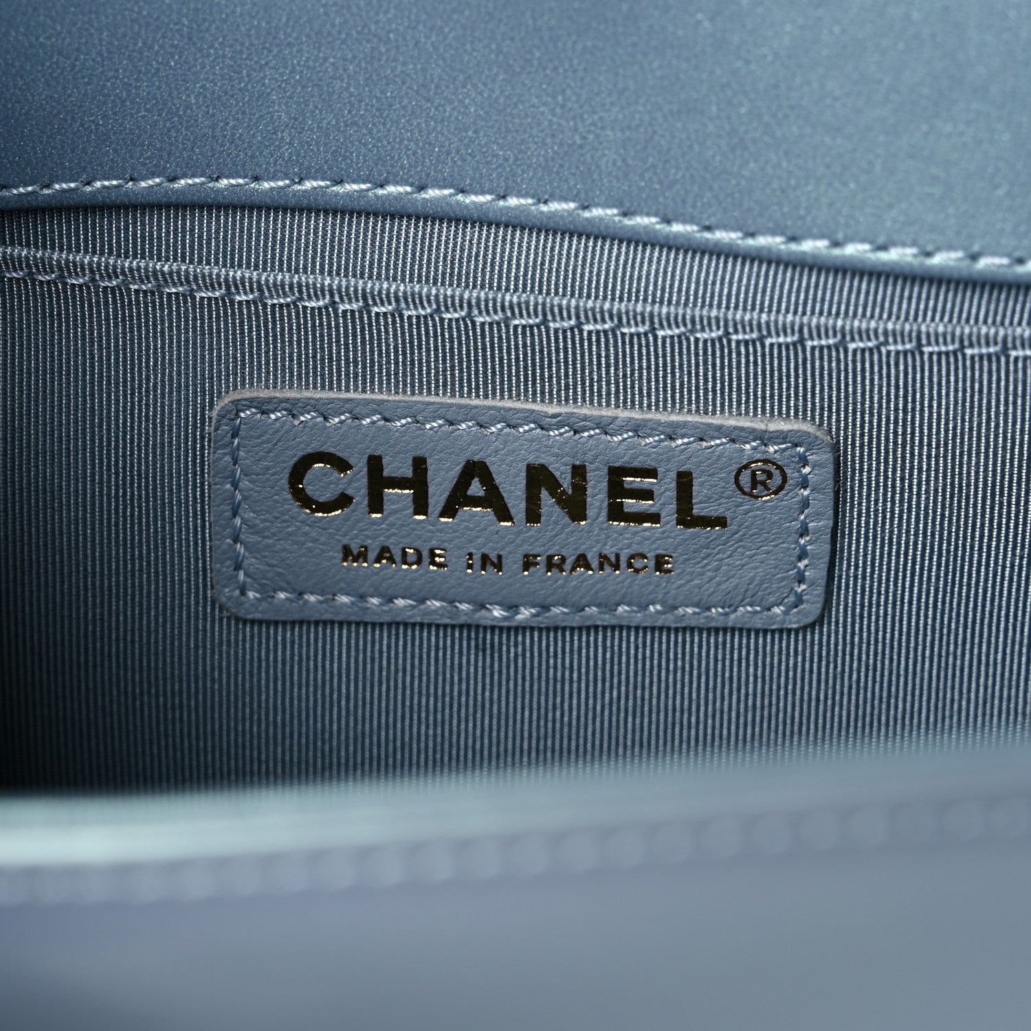 Chanel Iridescent Patent Quilted Small Boy Flap Light Blue 6 of 12