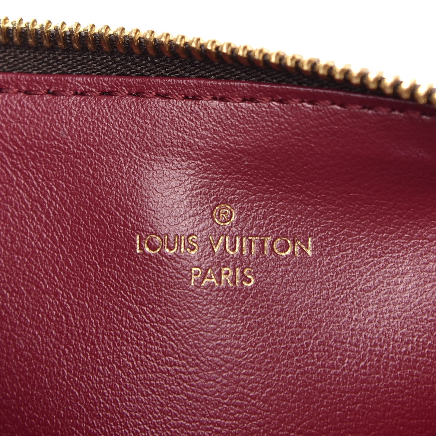 Monogram Felicie Chain Wallet Zippered Insert Fuchsia