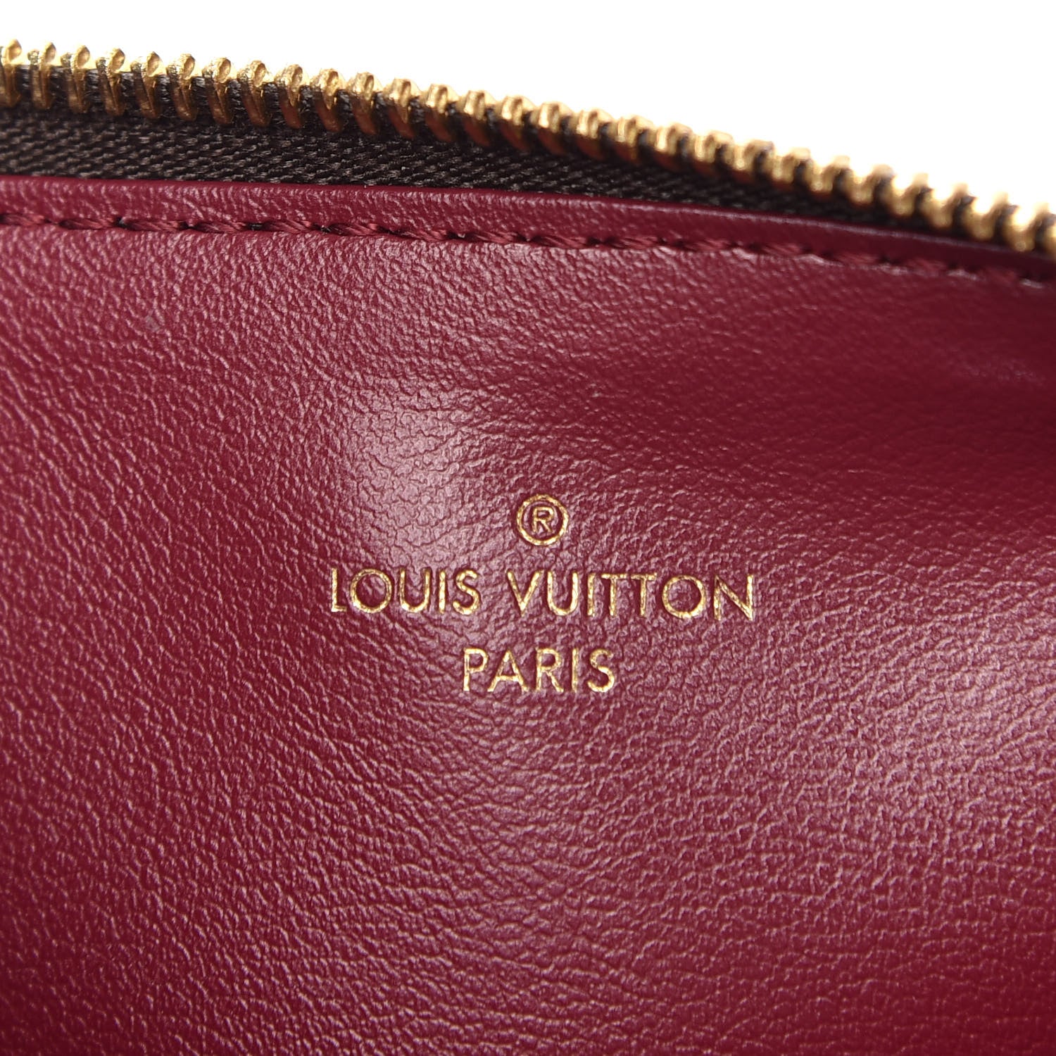 Louis Vuitton Monogram Felicie Chain Wallet Zippered Insert Fuchsia 6 of 6