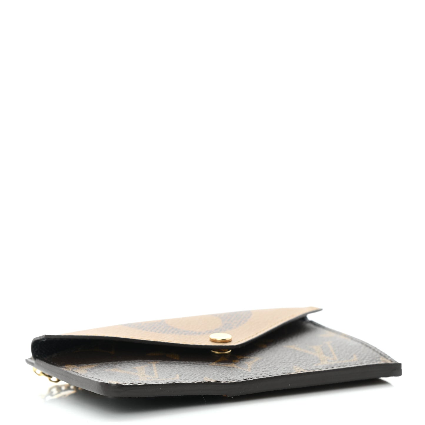 Reverse Monogram Recto Verso Card Holder Brown