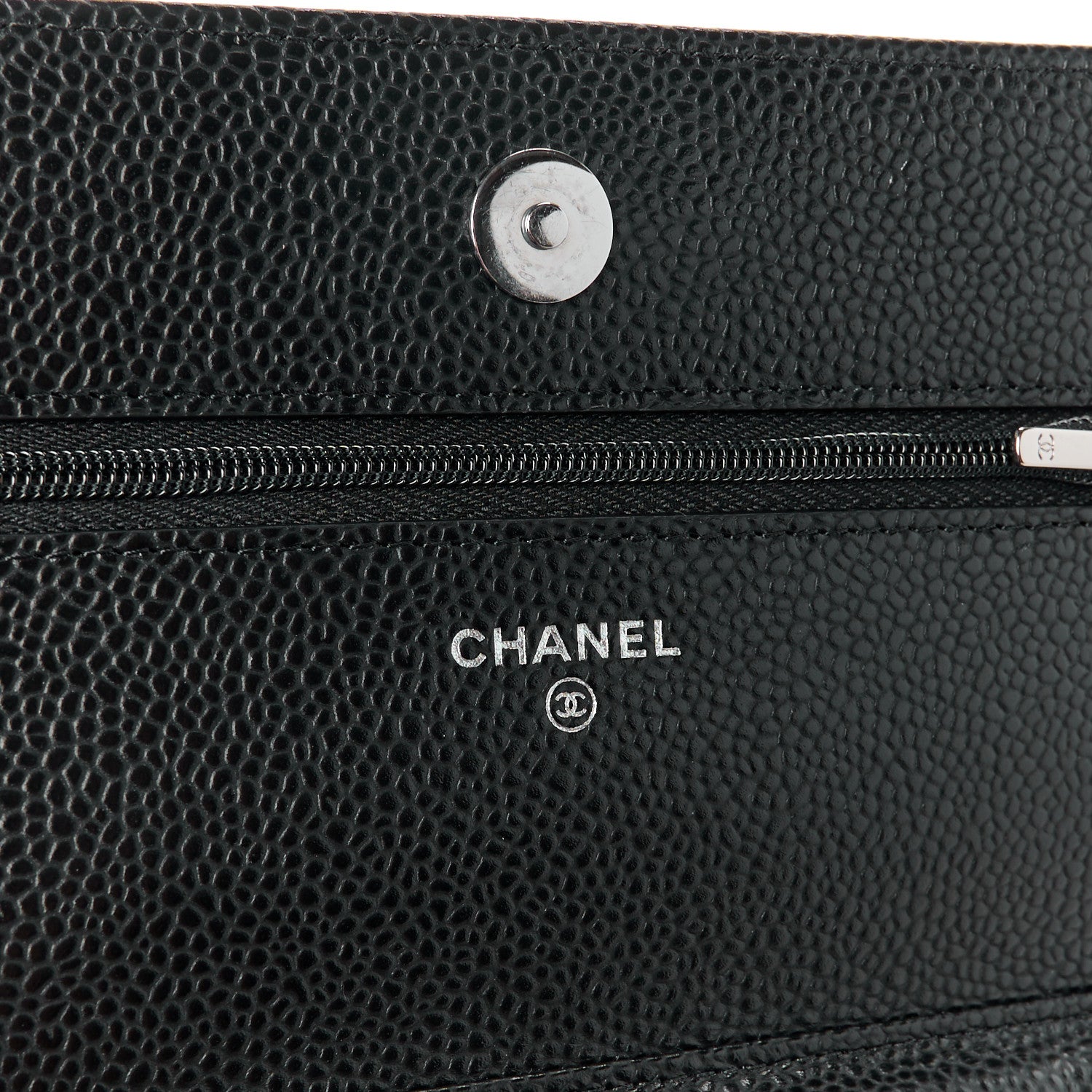 Chanel Caviar Quilted Wallet on Chain WOC Black 6 of 11