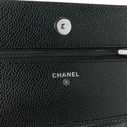 Chanel Caviar Quilted Wallet on Chain WOC Black 6 of 11