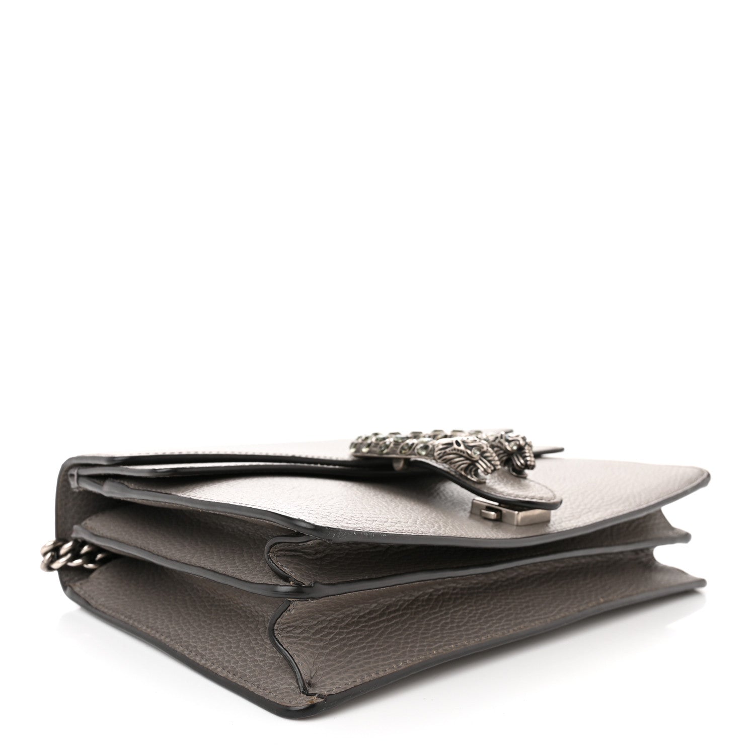 Gucci Pebbled Calfskin Small Dionysus Shoulder Bag Dusty Grey 4 of 14