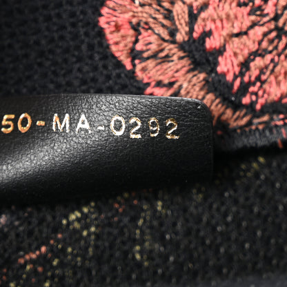 Christian Dior Canvas Jardin Botanique Embroidered Large Book Tote Black Multicolor 7 of 14