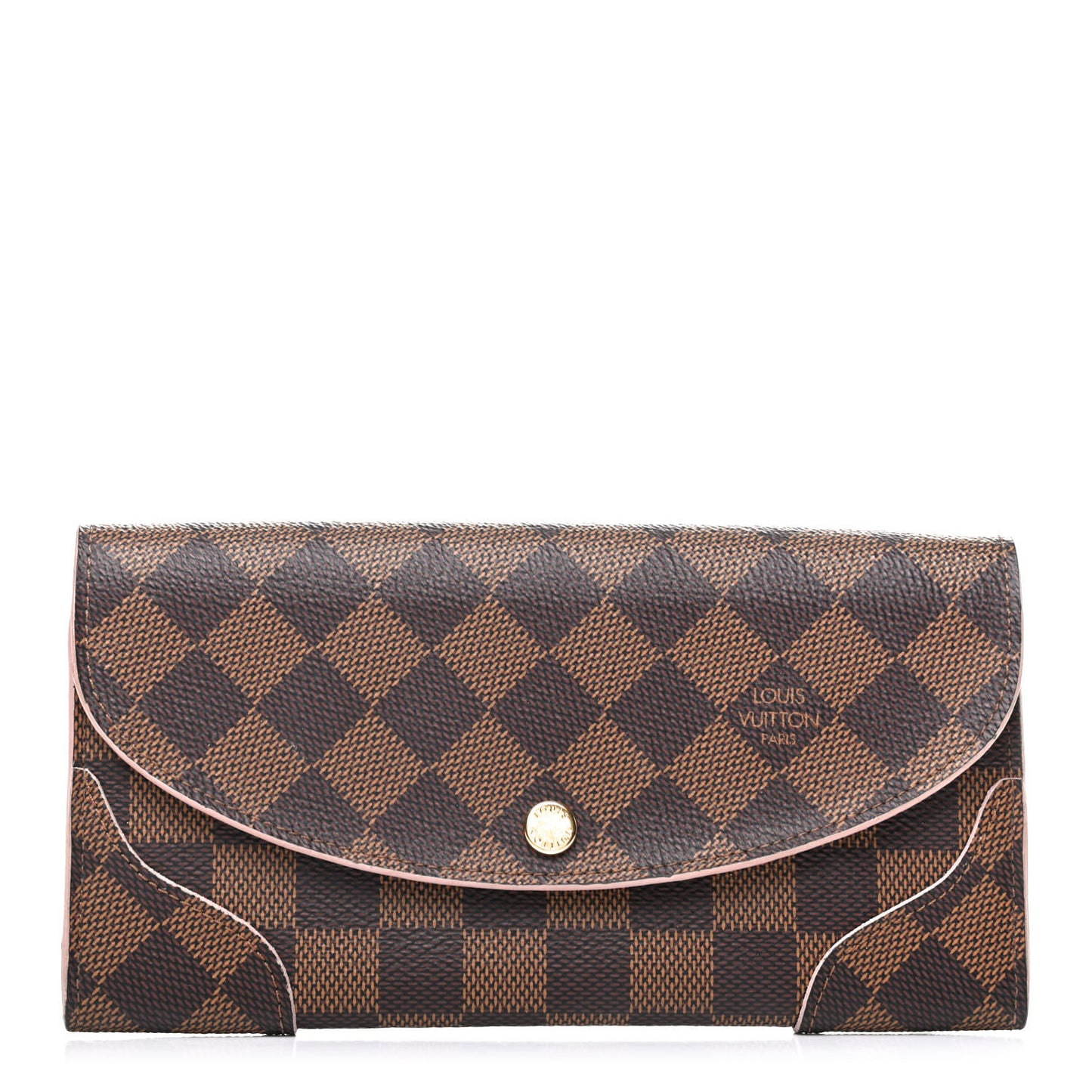 Damier Ebene Caissa Wallet Rose Ballerine