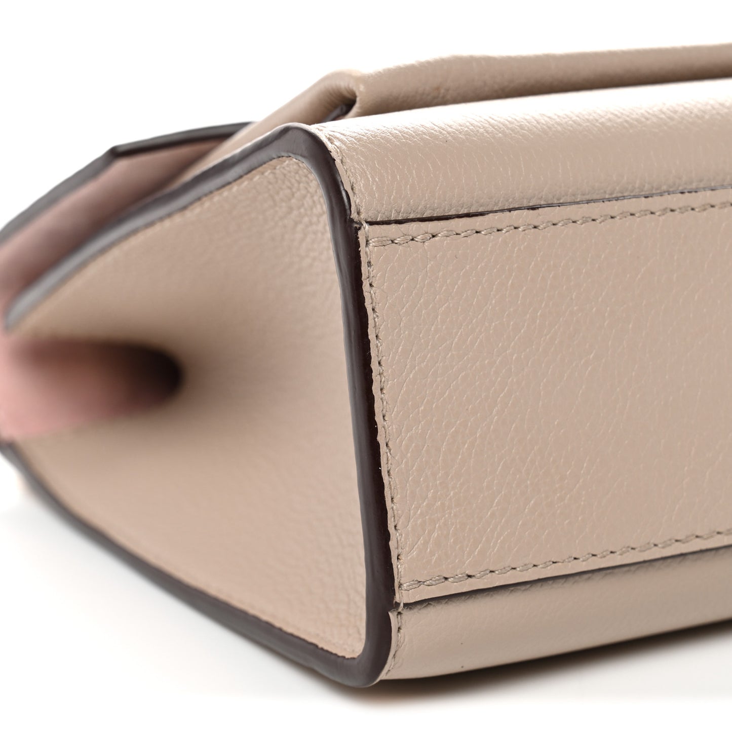 Soft Calfskin Mylockme Chain Bag BB Greige