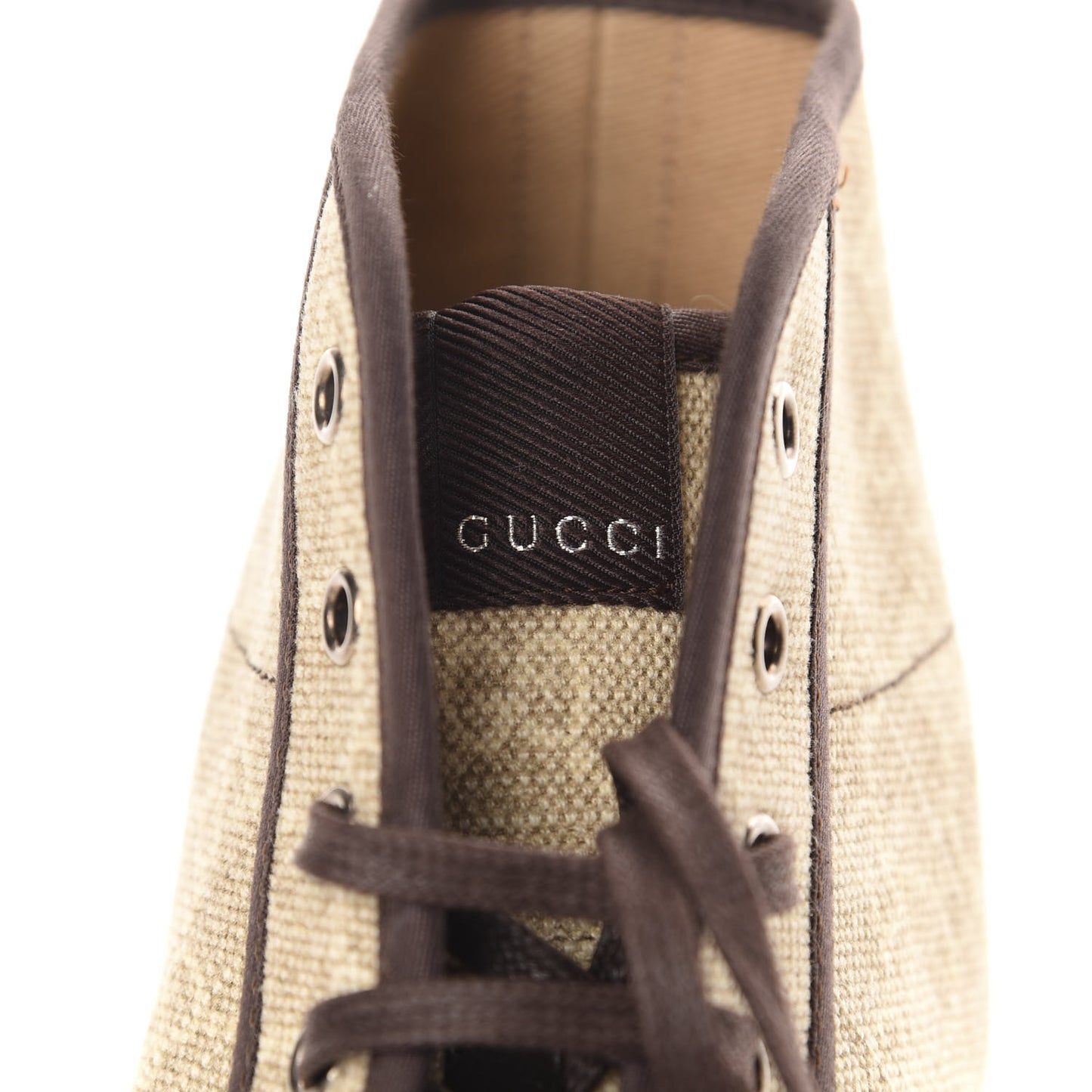 GG Supreme Monogram Mens High Top Sneakers 11.5 Brown