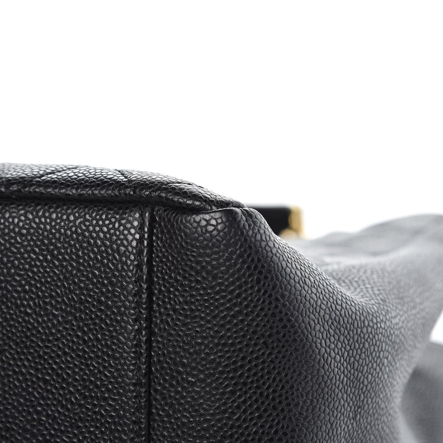 Caviar Quilted Grand Shopping Tote GST Black