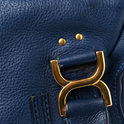 Chloe Calfskin Medium Marcie Satchel Royal Navy 14 of 21