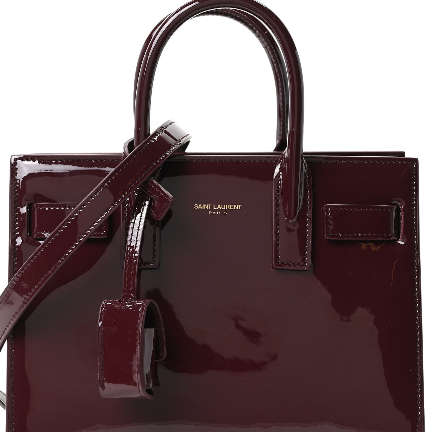 Patent Nano Sac de Jour Dark Red Wine