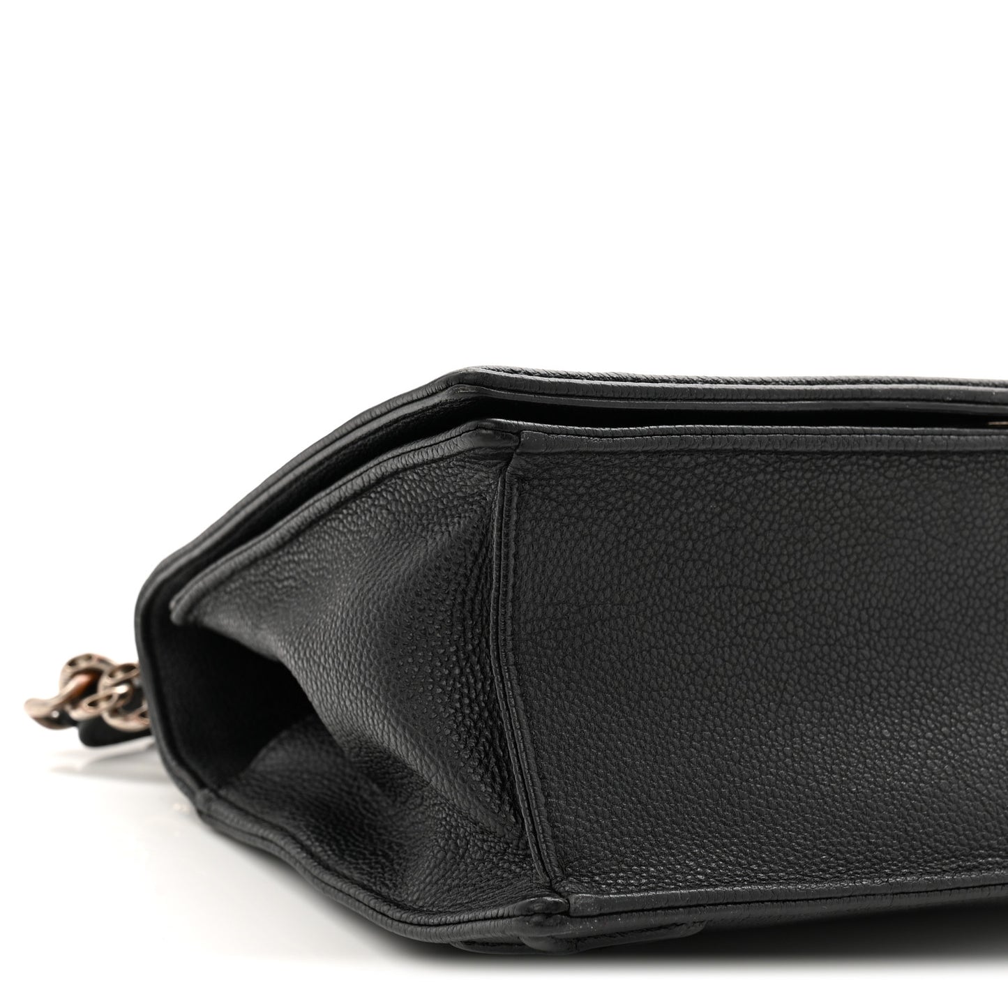Grained Calfskin Medium Diorama Flap Bag Black
