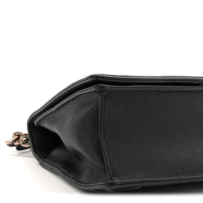 Christian Dior Grained Calfskin Medium Diorama Flap Bag Black 9 of 14