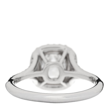 Tiffany Platinum Diamond .71ct Soleste Cushion Cut Double Halo Engagement Ring 48 4.5 4 of 7
