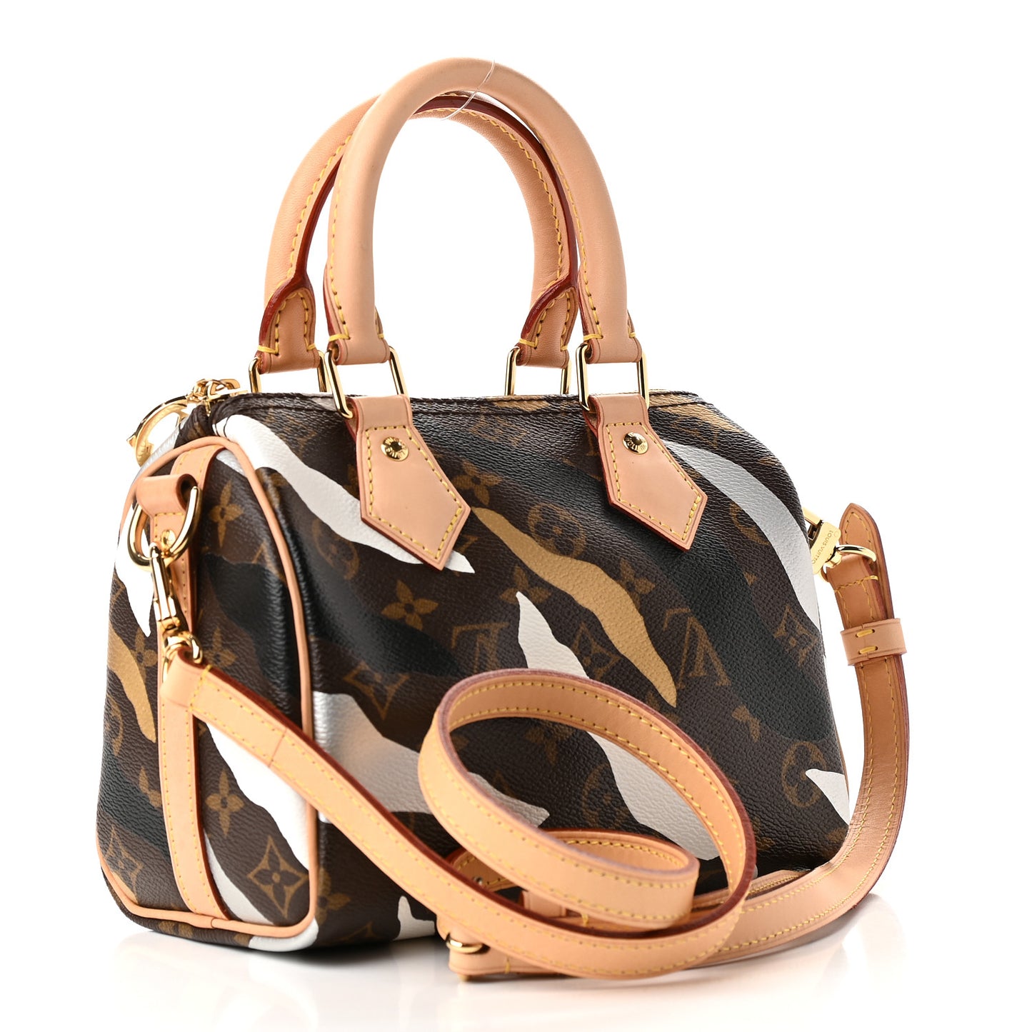 X LOL Monogram Speedy BB Gold Silver