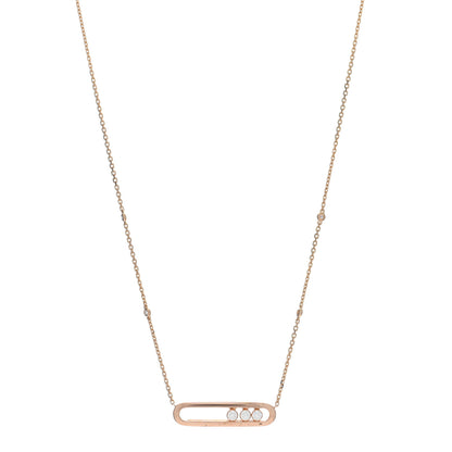 Messika 18K Rose Gold Diamond Move Pendant Necklace 1 of 5