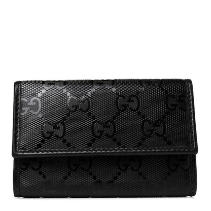 Gucci Imprime Monogram 6 Key Case Black 2 of 18
